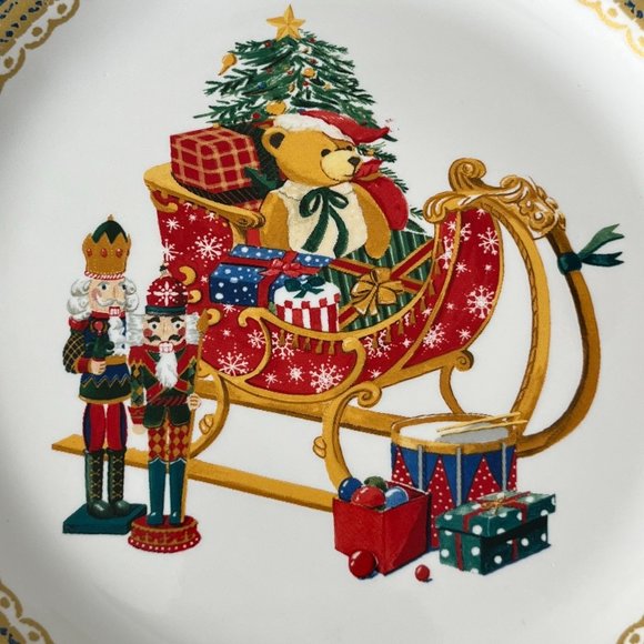 Robert Stanley Christmas Blue Mug & Plate Set | Sleigh, Bear, Nutcrackers - Picture 3 of 13